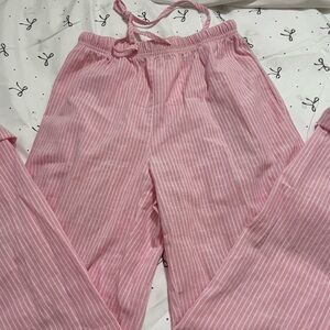 Pink Striped Lounge Pants